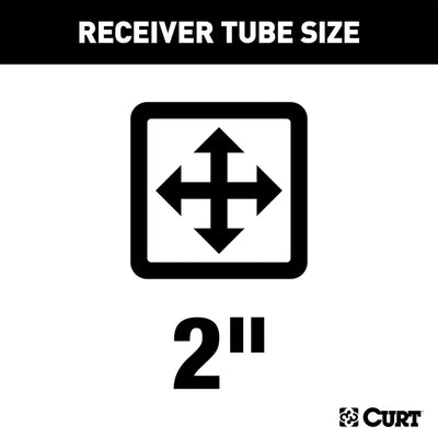 CURT 13392 Class 3 Trailer Hitch for Select 2018 to 2021 Jeep Wrangler JL Models