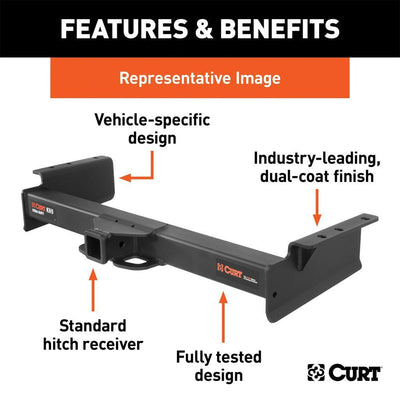 Curt 15572 Class 5 Trailer Hitch Select Dodge Ram 1500 Models, Black (Open Box)