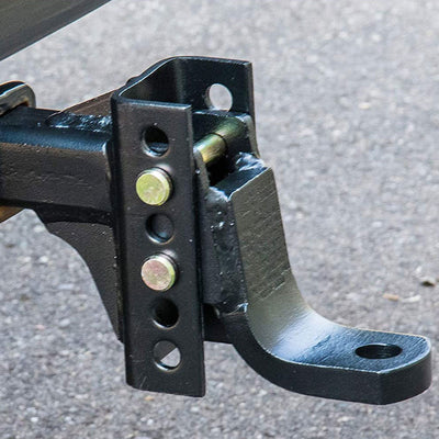 CURT Trailer Hitch Receiver Adjustable Channel Mount w/ 1 Inch Hole, 6000 Pounds
