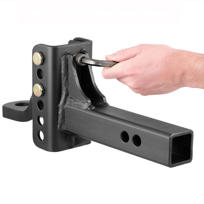 CURT Trailer Hitch Receiver Adjustable Channel Mount w/ 1 Inch Hole, 6000 Pounds
