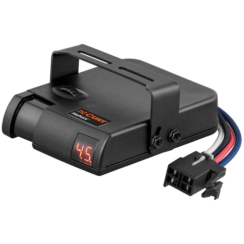 CURT 51140 TriFlex Quick Plug Trailer Brake Controller System w/ Digital Display