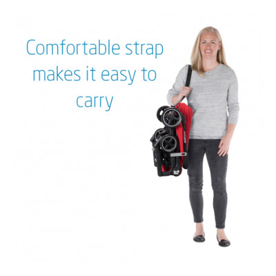 Maxi-Cosi Lara Travel Easy Fold Lightweight Canopy Baby Stroller, Nomad Red