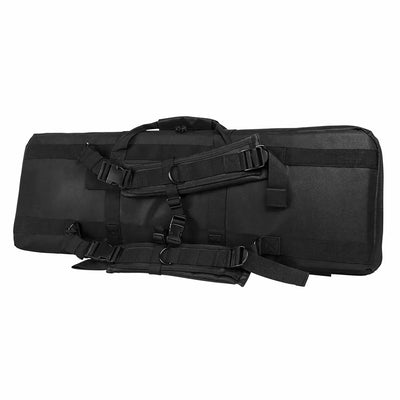 NcSTAR Vism Padded 36 Inch Double Carbine Gun Carrying Case w/ Pockets, Black