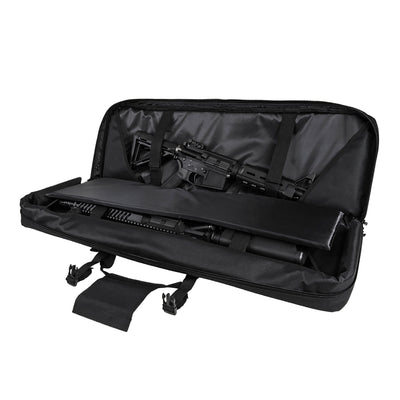 NcSTAR Vism Padded 36 Inch Double Carbine Gun Carrying Case w/ Pockets, Black