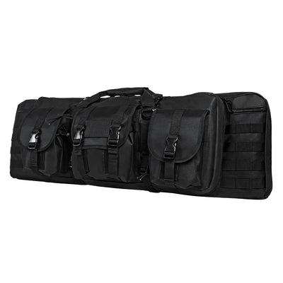 NcSTAR Vism Padded 36 Inch Double Carbine Gun Carrying Case w/ Pockets, Black