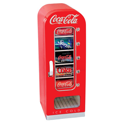 Koolatron Coca-Cola Official Push Button Vending Machine Mini Fridge (Used)