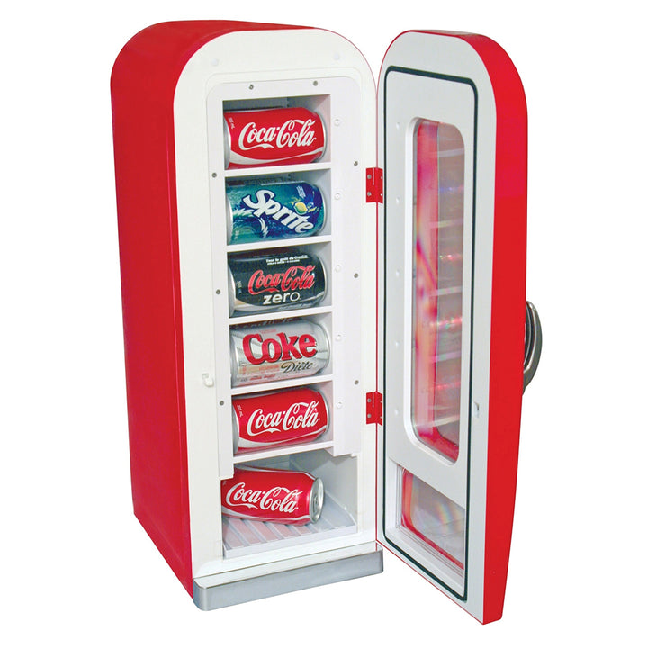 Koolatron Coca-Cola Design Push Button Vending Machine Mini Fridge (Open Box)