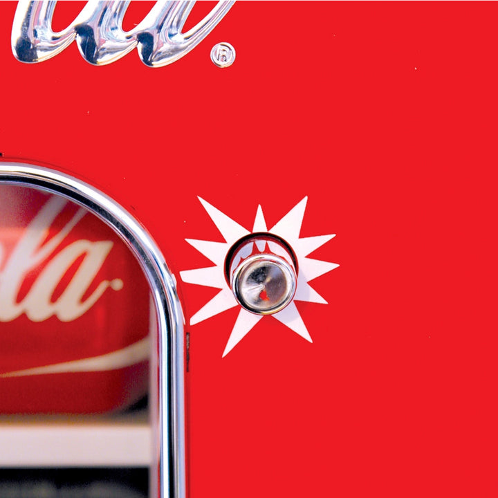 Koolatron Coca-Cola Design Push Button Vending Machine Mini Fridge (Open Box)