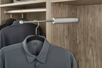 Rev-A-Shelf Sidelines CVLSL-14-SC-1 Telescoping Closet Valet Rod, Satin Chrome - VMInnovations
