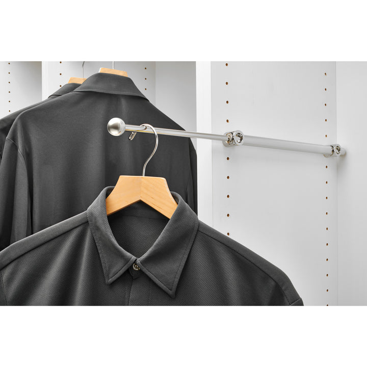 Rev-A-Shelf 14" Extendable Metal Closet Valet Rod, CVR-14-CR (2 Pack)