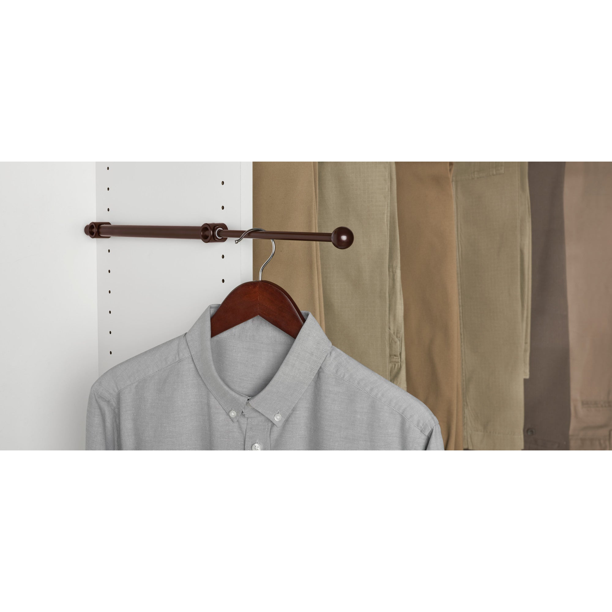Rev-A-Shelf CVR-14-ORB 14" Extendable Designer Closet Valet Rod, Bronze (2 Pack)