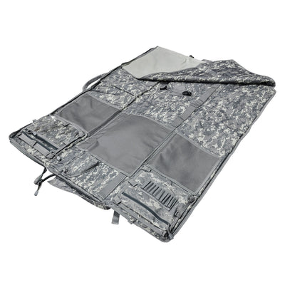 NcSTAR VISM Soft Padded Gun Case Rifle Carry Bag & 5.5' x 3' Shooting Mat, Camo