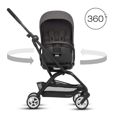 Cybex Gold Eezy S Twist 2 Folding Travel System Baby and Toddler Stroller, Gray - VMInnovations