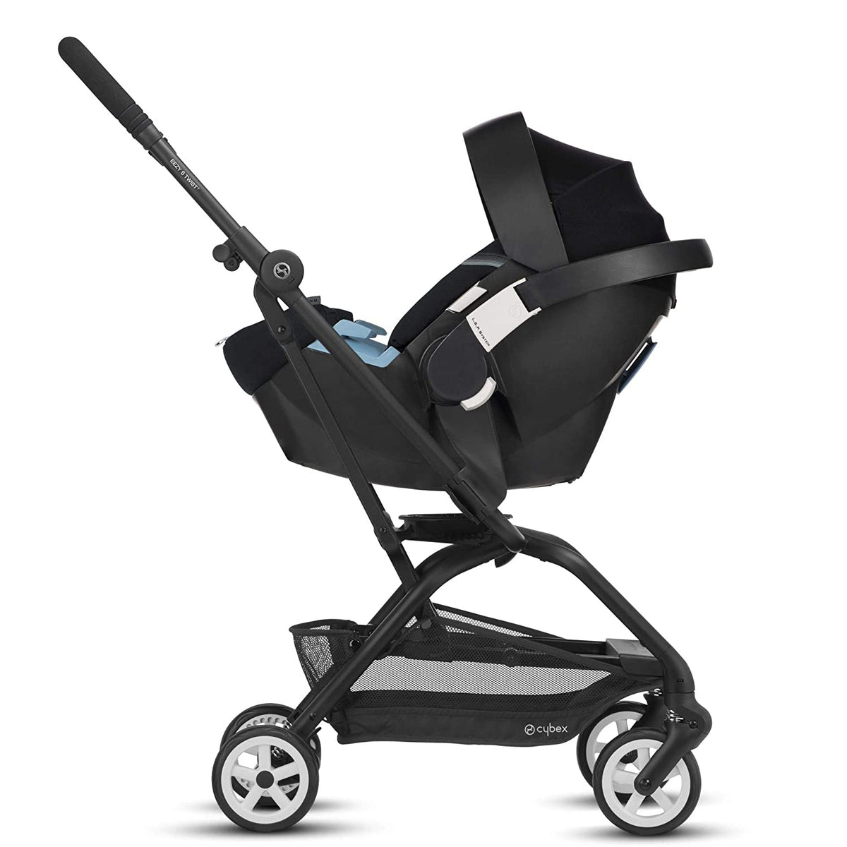 Cybex Gold Eezy S Twist 2 Folding Travel System Baby and Toddler Stroller, Gray - VMInnovations
