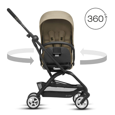 Cybex Gold Eezy S Twist 2 Folding Travel System Baby and Toddler Stroller, Beige - VMInnovations