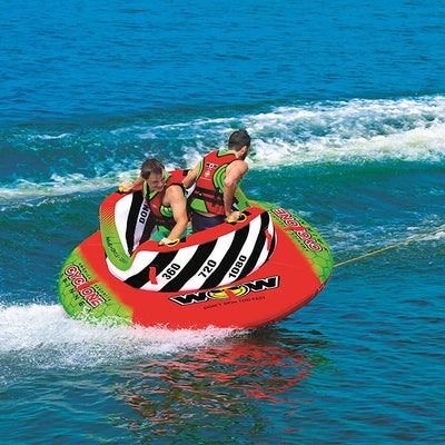 WOW Watersports Inflatable Big Shark Towable Boating Tube & Cyclone Spinner Tube - VMInnovations