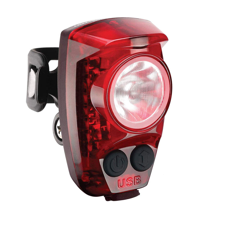 Cygolite Hotshot Lumen USB Flashing LED Rear Tail Mount Bike Light, Red (Used)