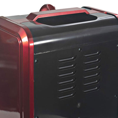 Comfort Zone Portable Electric Freestanding Fireplace Space Heater,Red(Open Box) - VMInnovations