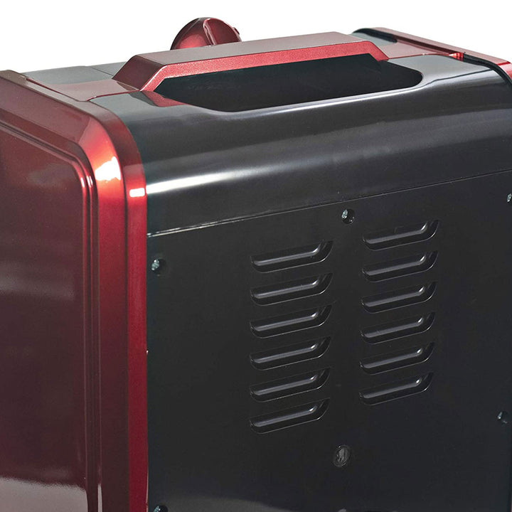 Comfort Zone Portable Electric Freestanding Fireplace Space Heater,Red(Open Box)