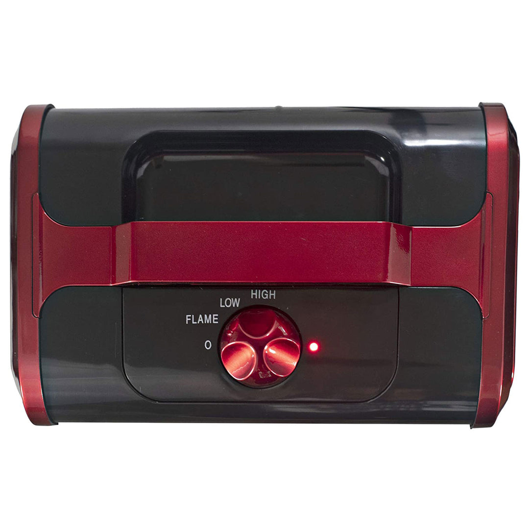 Comfort Zone Portable Electric Freestanding Fireplace Space Heater,Red(Open Box)
