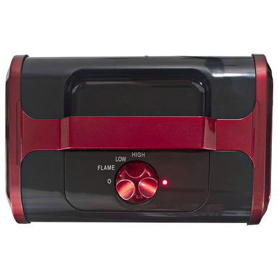 Comfort Zone Portable Electric Tabletop Fireplace Space Heater, Red (Used)
