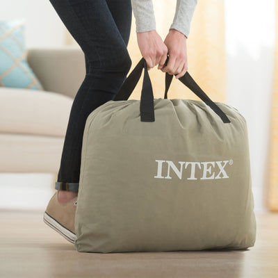 Intex Dura-Beam Pillow Rest Air Mattress Bed w/ Built-In Pump, Twin  (4 Pack)