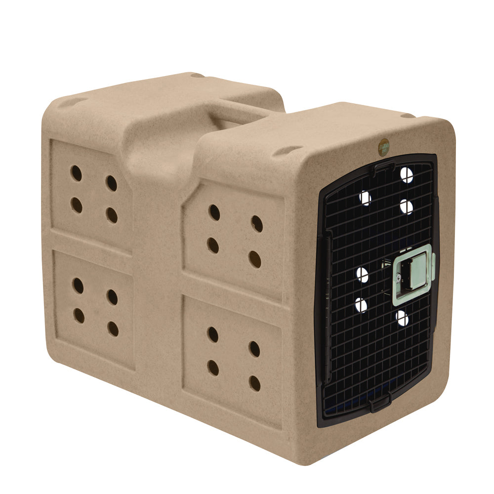 Dakota283 G3 High-Security Polyethylene Framed Door Kennel, Medium, Coyote Tan - VMInnovations