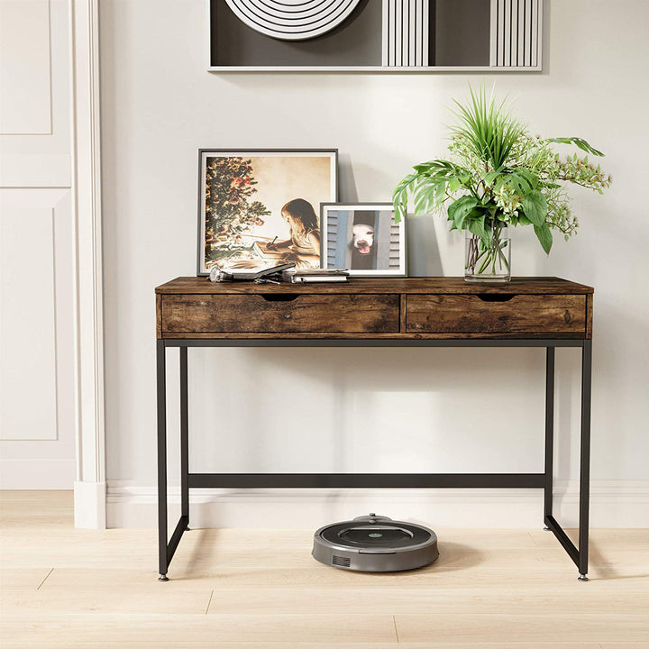 Bestier Office Writing Computer Workstation Office Desk w/ 2 Drawers (Open Box) - VMInnovations