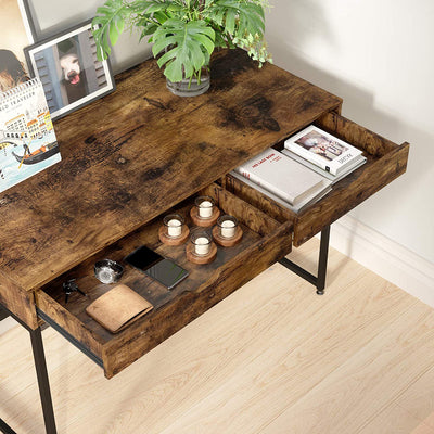 Bestier Office Writing Computer Workstation Home Office Desk w/ 2 Drawers (Used) - VMInnovations