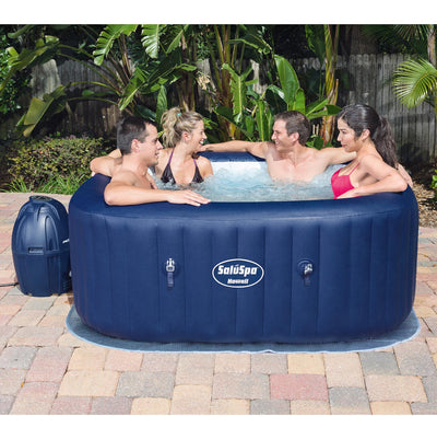 Bestway SaluSpa Hawaii 6-Person Air Jet Hot Tub with Intex Attachable Cup Holder - VMInnovations