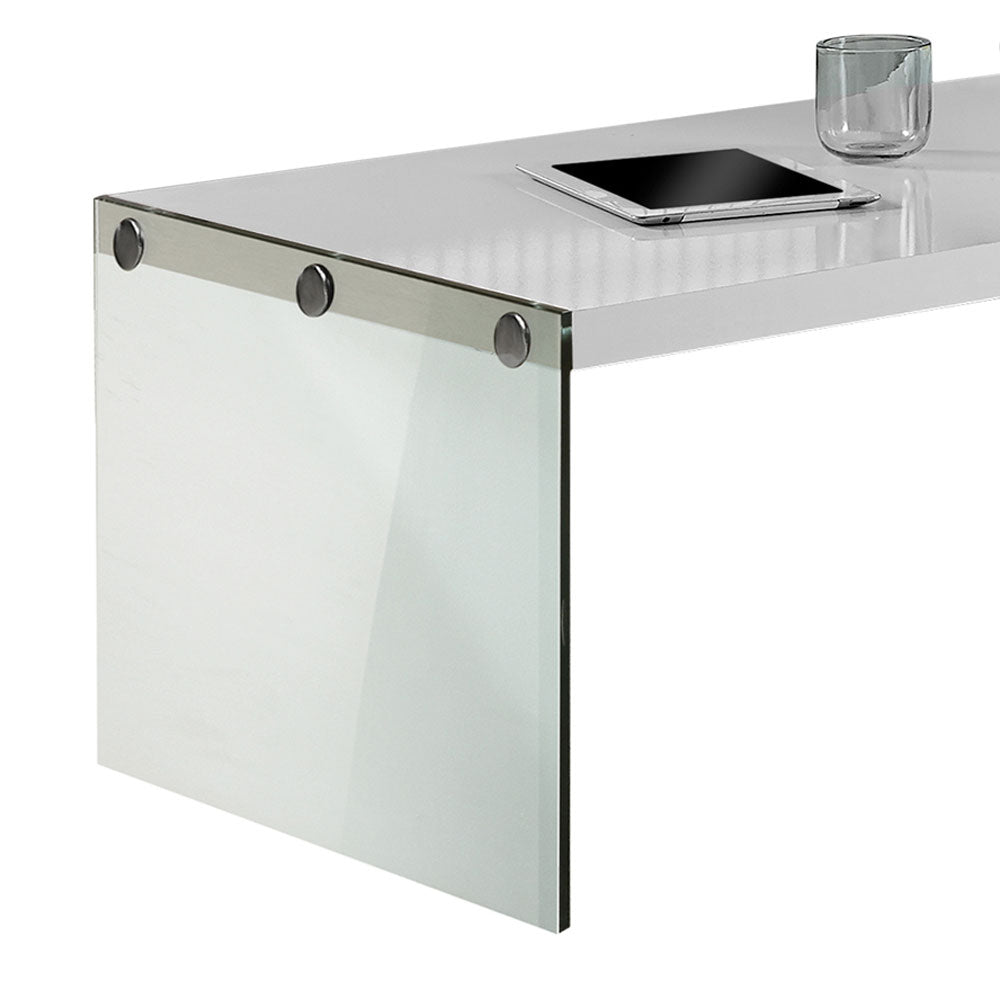 Monarch Glass Accent Console Table w/ Monarch Accent Glass Coffee Table