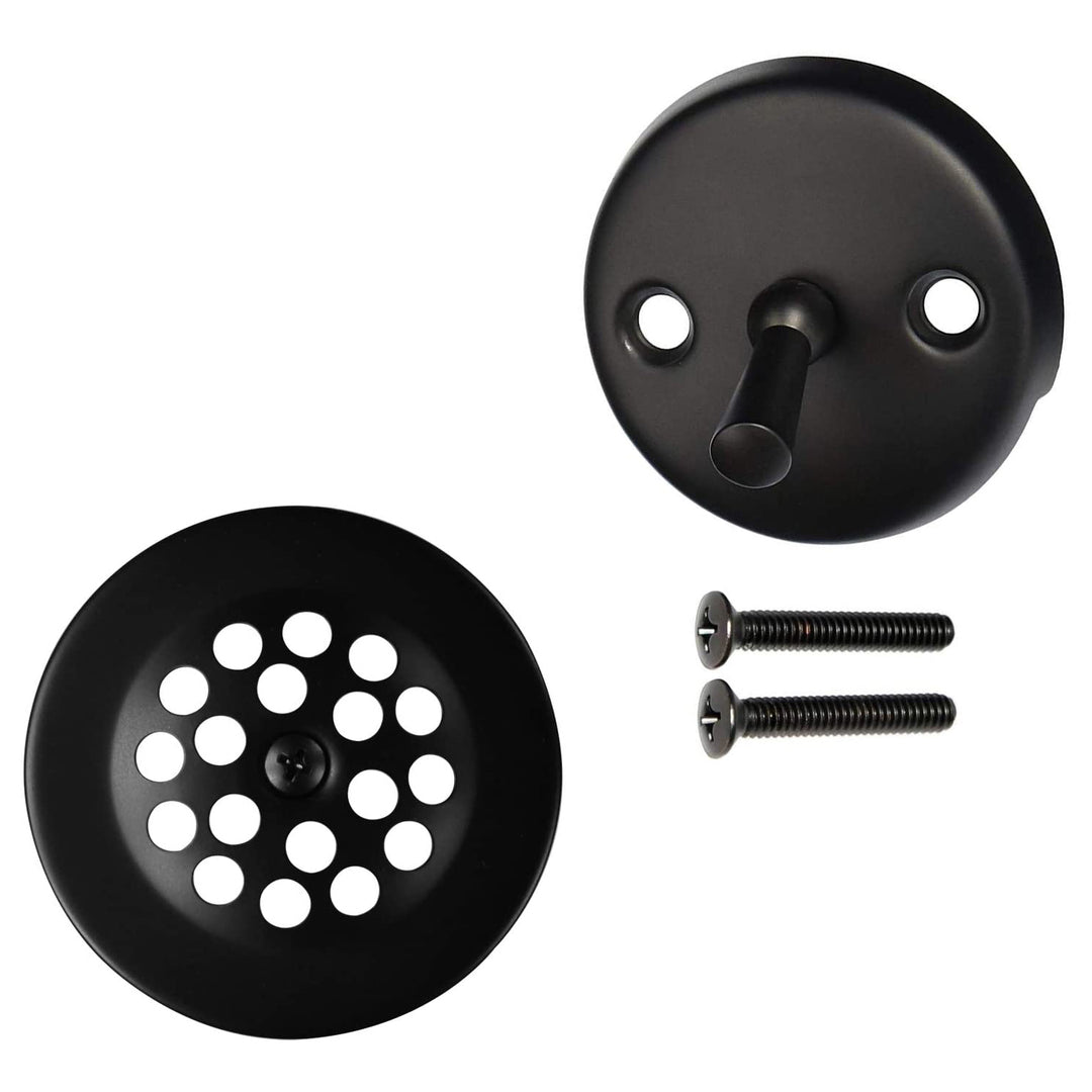 Westbrass D319-62 Casper No. 129 4.5 Inch Snap-in Shower Strainer, Matte Black