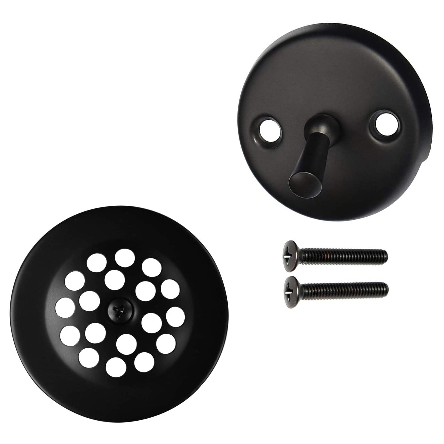Westbrass D319-62 Casper No. 129 4.5 Inch Snap-in Shower Strainer, Matte Black - VMInnovations