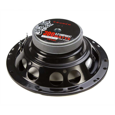 Crunch 300W Full Range 2 Way 4 Ohm Component 6.5" Speaker Pair CS65C (4 Pack)