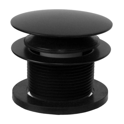 Westbrass 1.5" Mushroom Cap Coarse Thread Tiptoe Bathtub Drain, Black (Open Box)