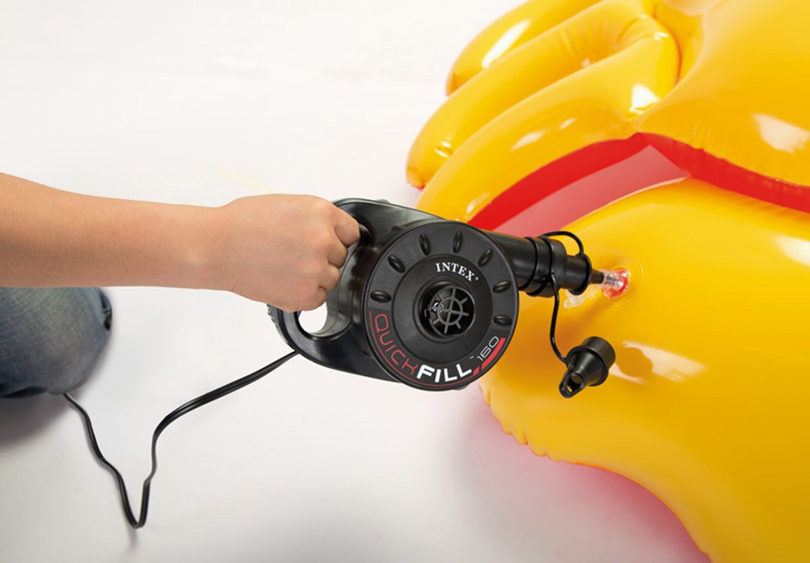 Intex Swim Center Family Backyard Inflatable Kiddie Pool & 120 V Air Pump 2 Pack