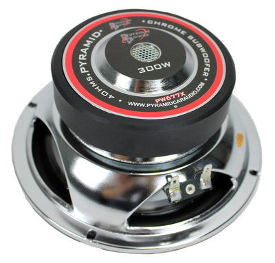 Pyramid 6" 300w 4 Ohm Car Audio Power Audio Sub Subwoofer Woofer (Refurbished)