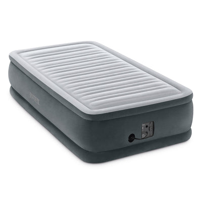 Intex Dura Beam Plus Series Elevated Airbed w/ Built in Pump, Twin (2 Pack)