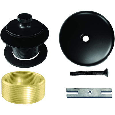 Westbrass 1.5" Dia Twist & Close Bathtub Trim Set w/ 1 Hole Faceplate (2 Pack)