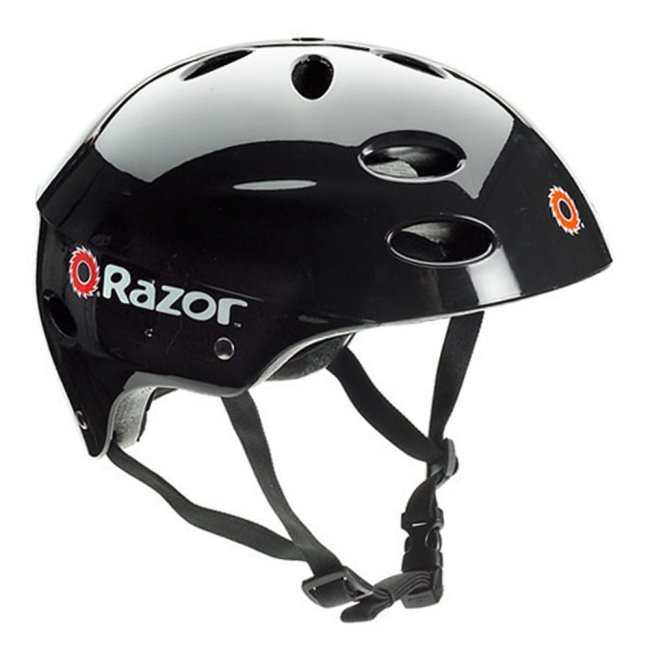 Razor Rechargeable Ride-on Scooter + Bicycle Helmet + Elbow & Knee Pad Set