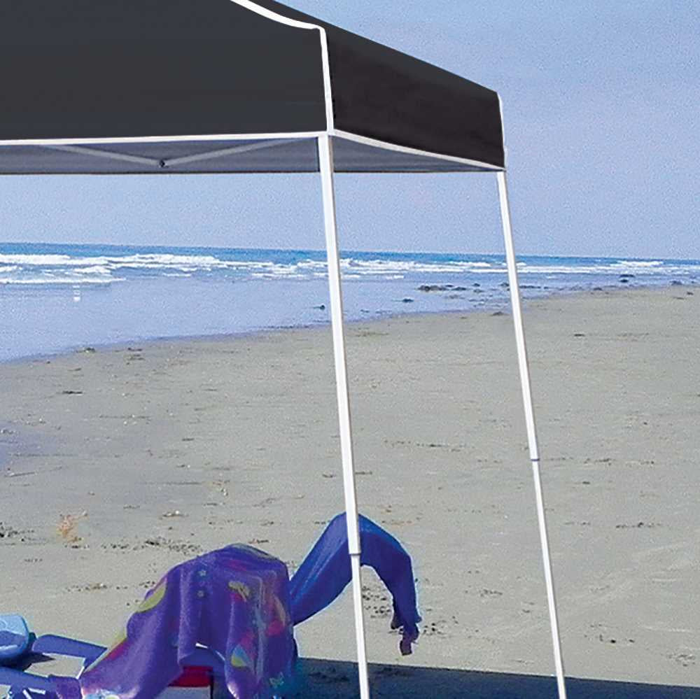 Z-Shade 10x10 Angled Instant Shade Portable Tent, Black (Certified Refurbished)