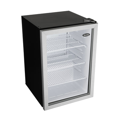 Danby 2.6 Cu. Ft. Glass Door Mini Fridge Compact Refrigerator, Silver (2 Pack) - VMInnovations
