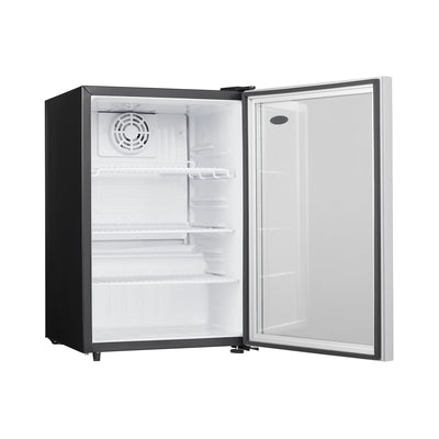 Danby 2.6 Cu. Ft. Glass Door Mini Fridge Compact Refrigerator, Silver (2 Pack) - VMInnovations