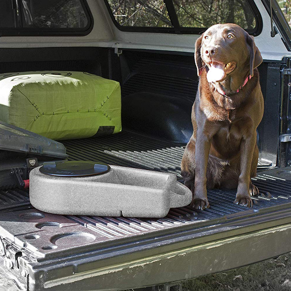 Dakota 283 Dine N Dash Large On-the-Go Travel Feeding System w/Lid, Coyote Tan