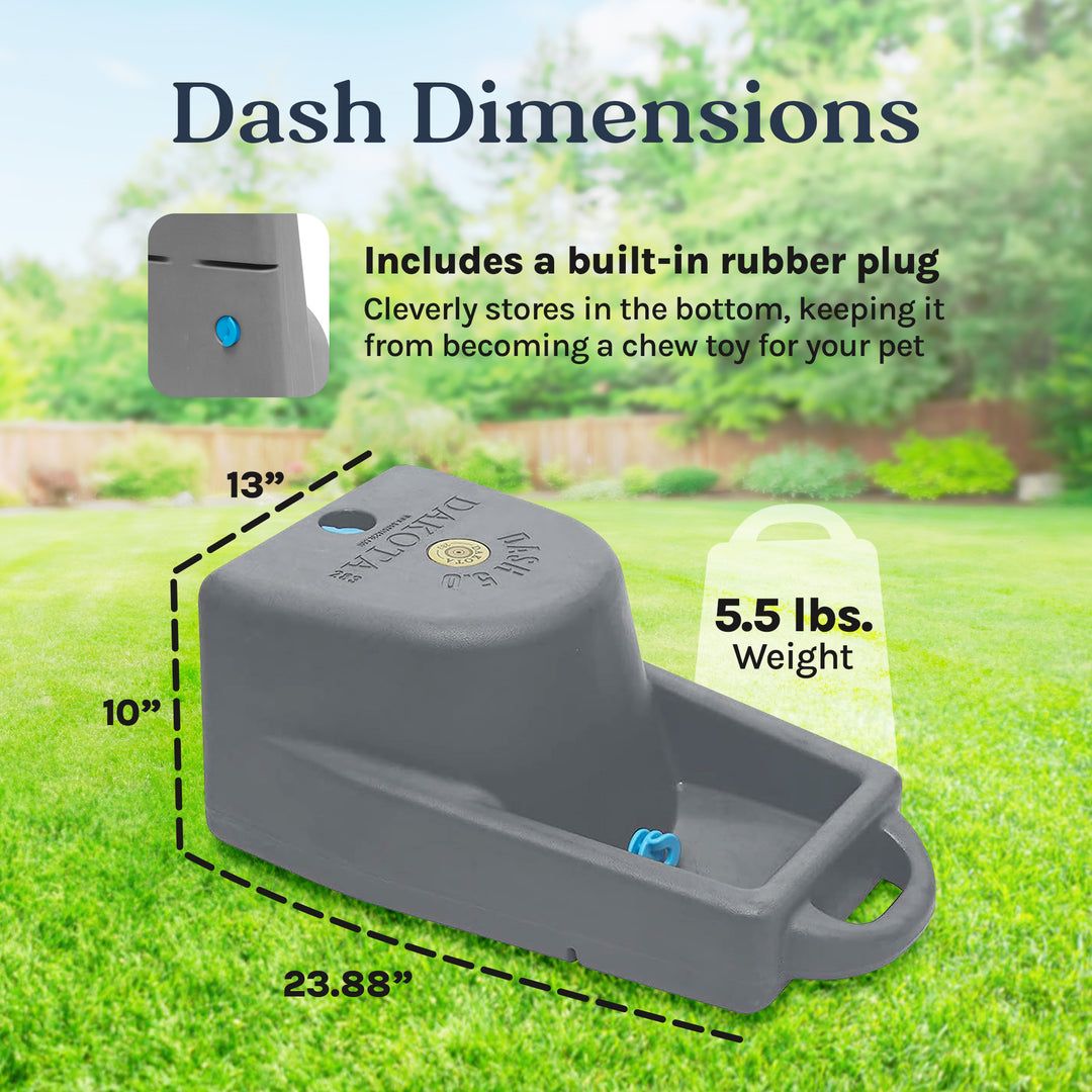 Dakota 283 Dash 5 Gal Water Dispenser System for Dogs & Pets, Dark Granite(Used) - VMInnovations