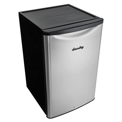 Danby 4.4 cu.ft. Small Indoor/Outdoor Compact Mini Refrigerator, Stainless Steel (Refurbished)