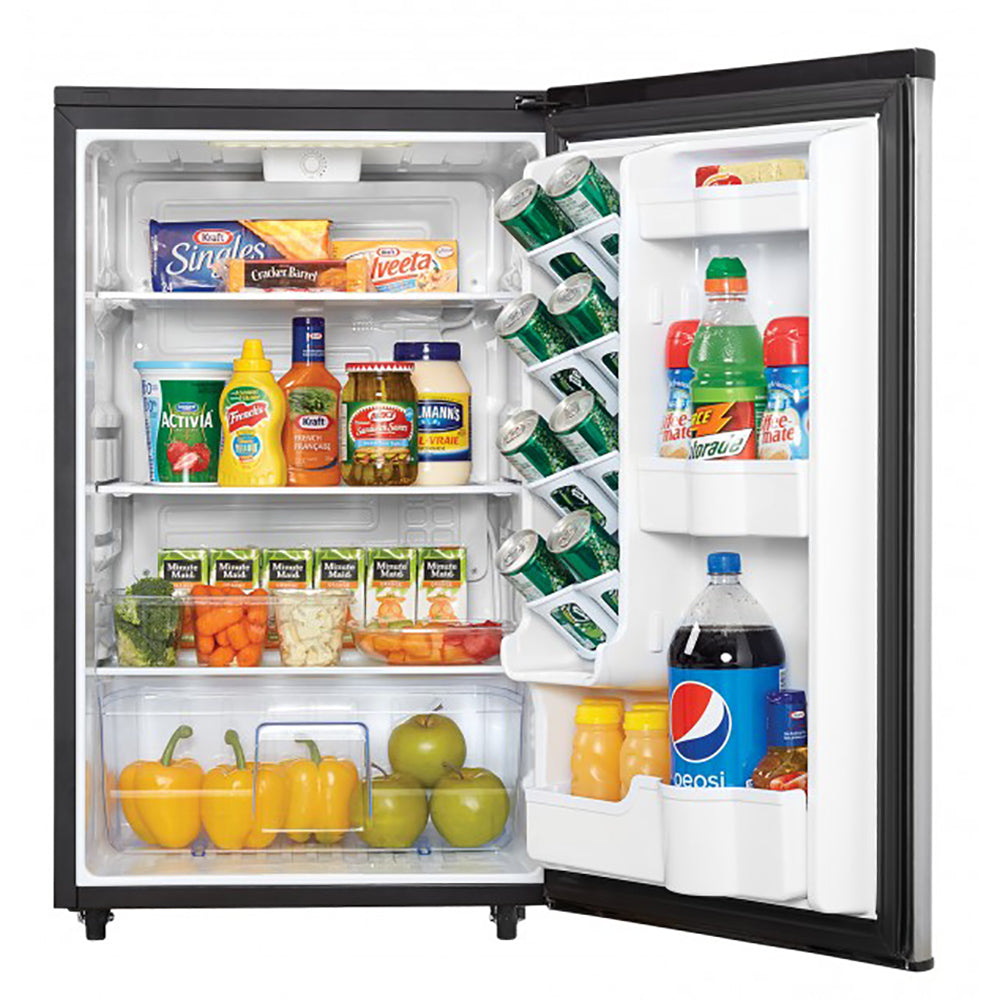 Danby 4.4 cu.ft. Small Indoor/Outdoor Compact Mini Refrigerator, Stainless Steel (Refurbished)