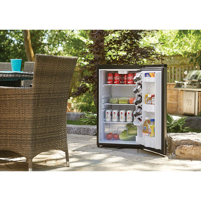 Danby 4.4 cu.ft. Small Indoor/Outdoor Compact Mini Refrigerator, Stainless Steel (Refurbished)