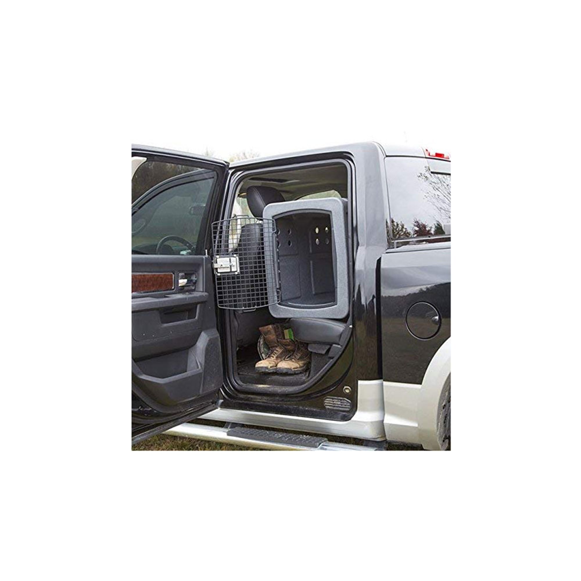 Dakota283 G3 High-Security Framed Door Kennel, Large, Dark Granite (Open Box) - VMInnovations