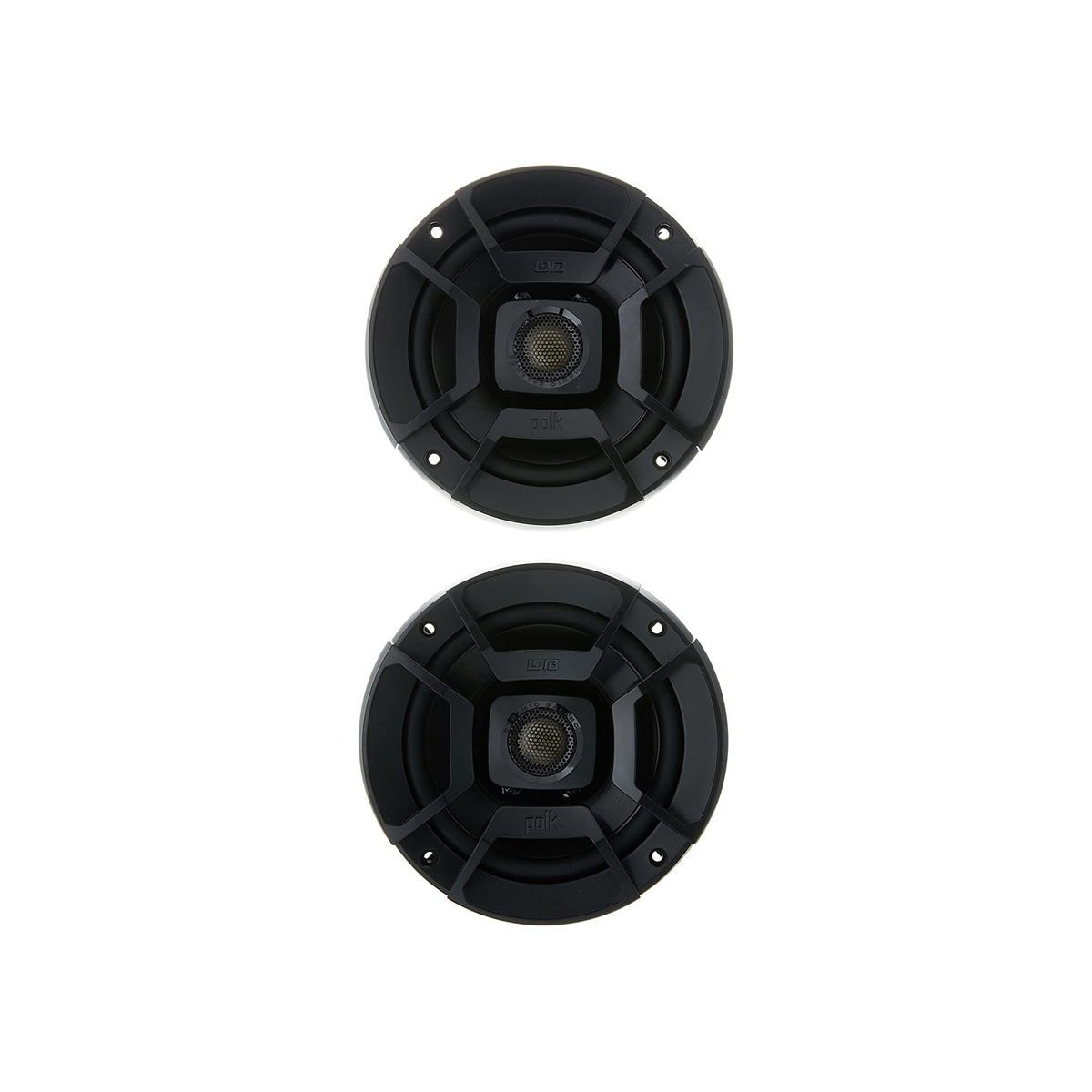 Polk Audio DB522 300 Watt RMS 5.25 Inch Coaxial Marine Certified Speakers, Black